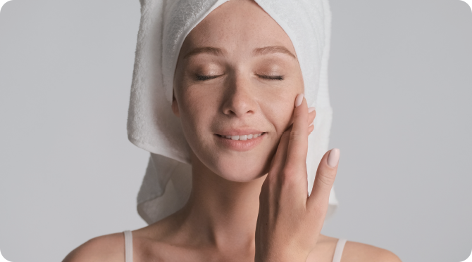 아침, 저녁 세안 후